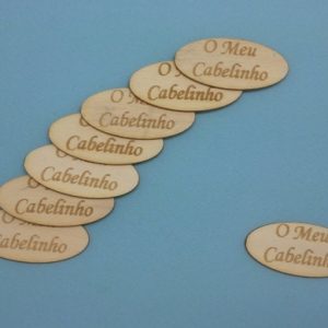 Placa "O meu cabelinho", em Madeira