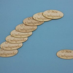 Placa "O meu umbiguinho", em Madeira