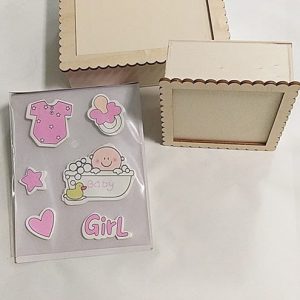 Pack de 2 Caixas e Autocolantes para menina