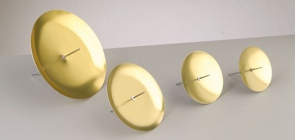 4 peças de porta-velas douradas, porta-velas decorativas