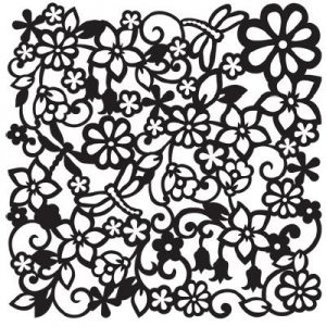Stencil para Fundos Primavera
