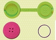 Molde em Silicone em Forma de Botão, com negativo e positivo