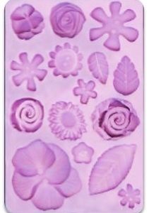 Molde de Silicone com Flores