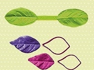 Molde em Silicone em Forma de Folha Redonda, com negativo e positivo