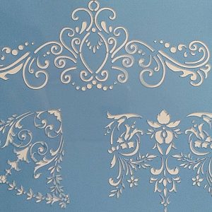 Stencil Arabescos e Cantos