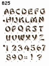 Stencil Letras e Numeros