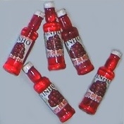 Pack de 5 miniaturas de Garrafas de Vinho Tinto