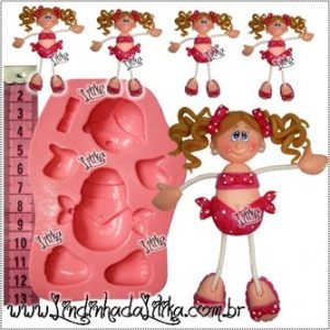 Molde de Menina em Biquini, em Silicone