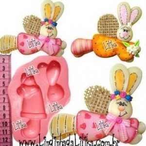 Molde de Coelhinha, em Silicone