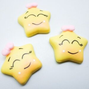 Estrelinha Amarela em Biscuit  (Pack 10 peças)