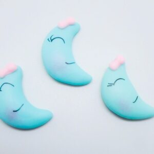 Lua Azul em Biscuit  (pack 10 peças)