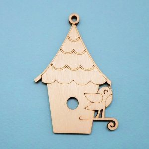 Gaiola Recortada com Passarinho