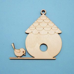 Gaiola Redonda com Passarinho