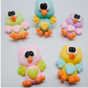 Mochinhos em Biscuit  (conjunto 5 mochos)