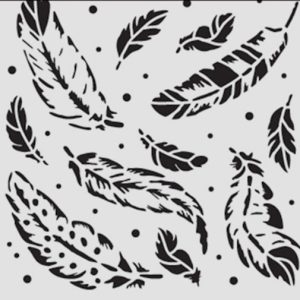 Stencil Penas