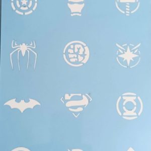 Stencil Super Heróis