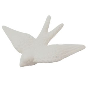 Andorinha Asa Curva, em Faiança