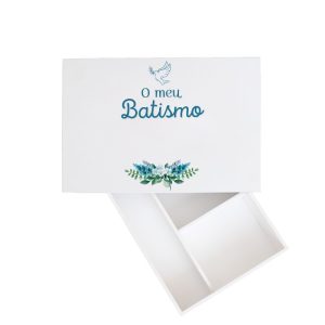 Caixa de Batismo Branca