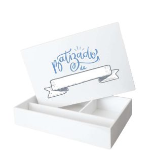 Caixa de Batismo Branca