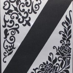 Flex Stencil Arabescos, Autocolante