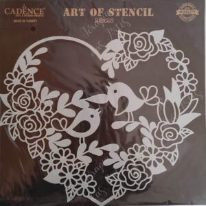 Stencil Passarinhos com Coração, da Cadence