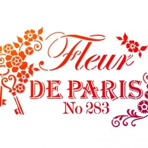 Stencil "Fleurs de Paris"