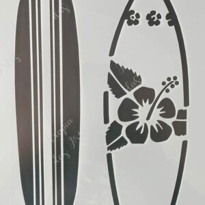 Stencil Prancha de Surf