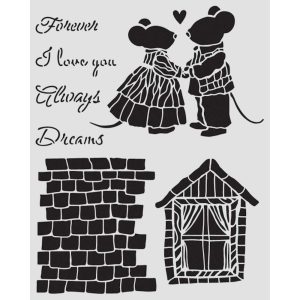 Stencil Ratinhos